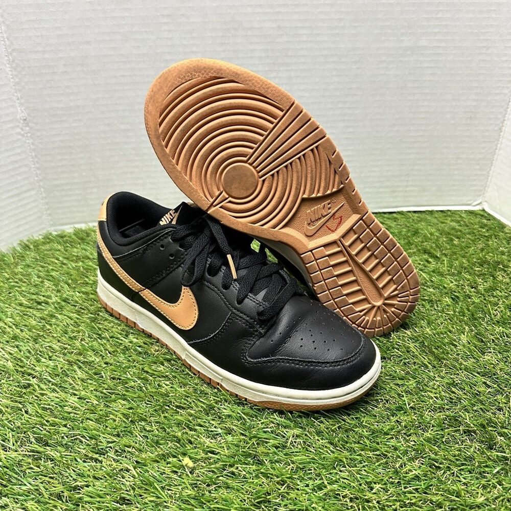 Nike Dunk Low Black Amber Brown Athletic Shoes DV0831-004 Men’s Size 6